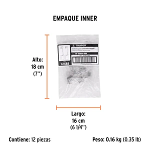 Bolsa con 2 carbones de repuesto para ESMA-9N4, TRUPER