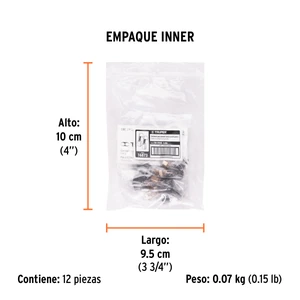 Bolsa con 2 carbones de repuesto para ESRE-1/4N, TRUPER