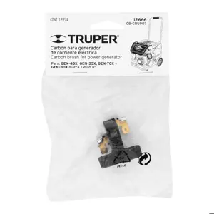 Bolsa con 2 carbones d/repuesto p/generadores Grupo 7,TRUPER