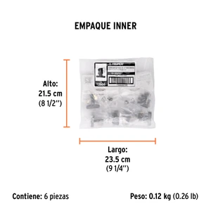 Bolsa con 2 carbones d/repuesto p/generadores Grupo 7,TRUPER