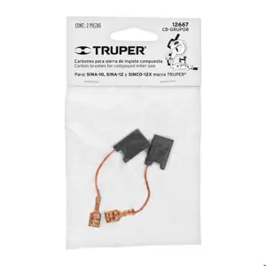 Bolsa con 2 carbones d/repuesto p/sierras ingl Grupo8,TRUPER