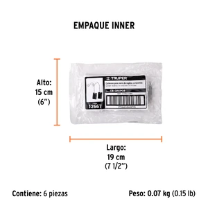 Bolsa con 2 carbones d/repuesto p/sierras ingl Grupo8,TRUPER