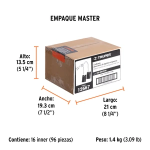 Bolsa con 2 carbones d/repuesto p/sierras ingl Grupo8,TRUPER