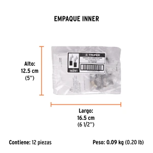 Bolsa con 2 carbones de repuesto para LIBA-3x21N2, TRUPER