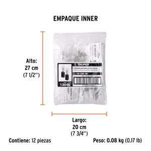 Bolsa con 2 carbones de repuesto para LIRO-5N, TRUPER