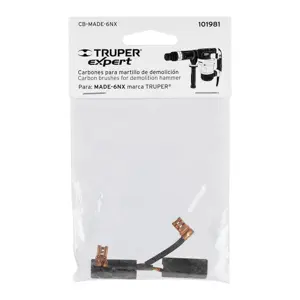 Bolsa con 2 carbones de repuesto para MADE-6NX, TRUPER