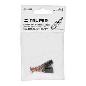 Bolsa con 2 carbones de repuesto para MOTO-A2, TRUPER