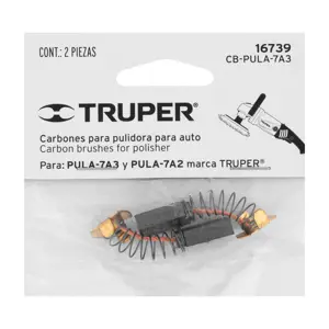 Bolsa con 2 carbones de repuesto para PULA-7A3, TRUPER