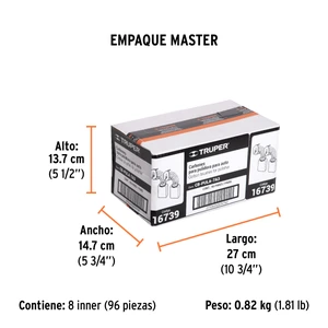 Bolsa con 2 carbones de repuesto para PULA-7A3, TRUPER