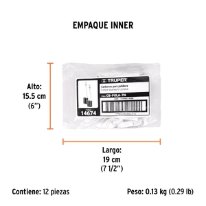 Bolsa con 2 carbones de repuesto para PULA-7N, TRUPER