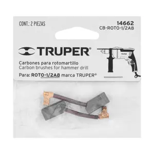 Bolsa con 2 carbones de repuesto para ROTO-1/2A8, TRUPER