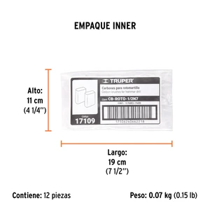 Bolsa con 2 carbones de repuesto para ROTO-1/2N7, TRUPER
