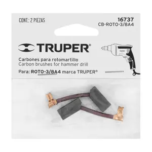 Bolsa con 2 carbones de repuesto para ROTO-3/8A4, TRUPER