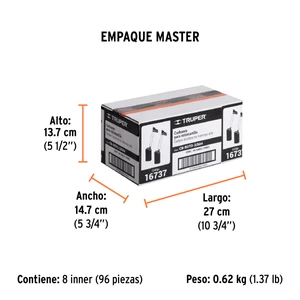 Bolsa con 2 carbones de repuesto para ROTO-3/8A4, TRUPER