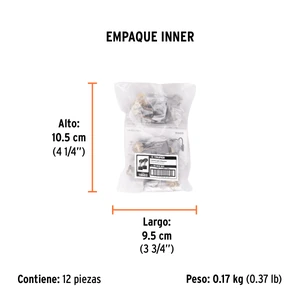 Bolsa con 2 carbones de repuesto para ROU-NX2, TRUPER