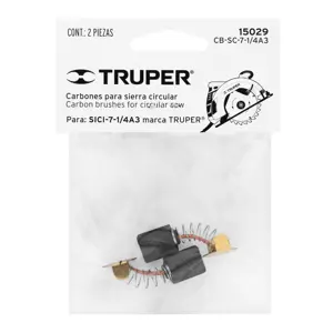 Bolsa con 2 carbones de repuesto para SICI-7-1/4A3, TRUPER