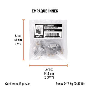 Bolsa con 2 carbones de repuesto para SICI-7-1/4A3, TRUPER
