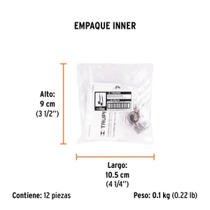 Bolsa con 2 carbones de repuesto para SISA-N2, TRUPER
