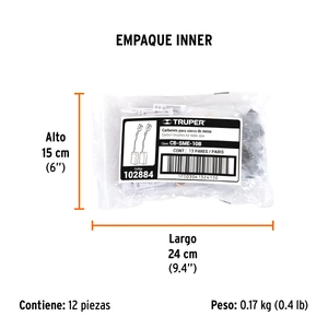 Bolsa con 2 carbones de repuesto para CB-SME-10B, TRUPER