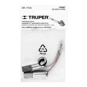 Bolsa con 2 carbones de repuesto para SOPLA-1440, TRUPER