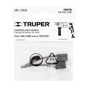 Bolsa con 2 carbones de repuesto para TAL-1/2N, TRUPER