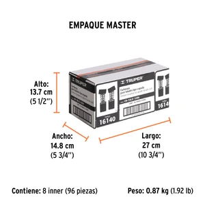 Bolsa con 2 carbones de repuesto para TALE-1/2N, TRUPER