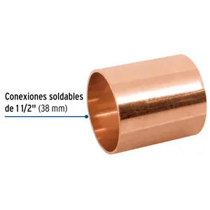 Cople de cobre de 1-1/2