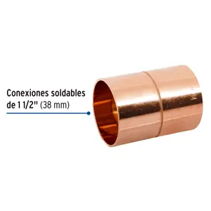 Cople de cobre de 1-1/2