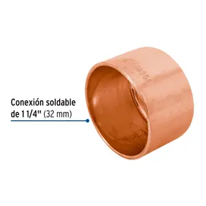 Tapón capa de cobre 1-1/4