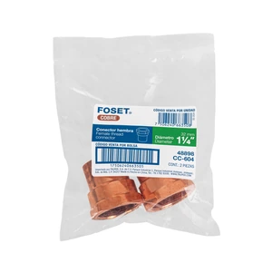 Conector de cobre, rosca interior 1-1/4