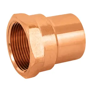 48898 / CC-604 Conector de cobre, rosca interior 1-1/4