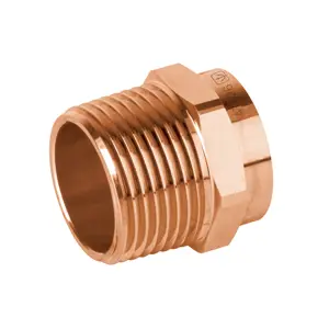 47626 / CC-612B Conector de cobre de rosca exterior 3/4