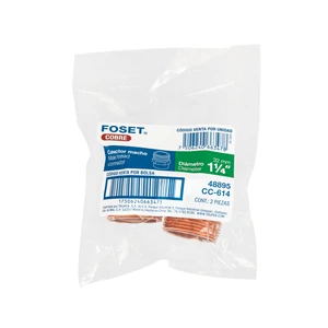 Conector de cobre, rosca exterior 1-1/4