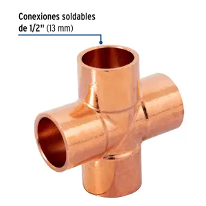 Cruz sencilla de cobre 1/2