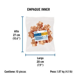 Tuerca unión de cobre de 1