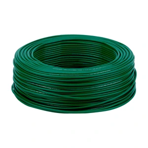 Volteck Rollo de 100 metros de cable THW CCA 14 AWG verde, Basic