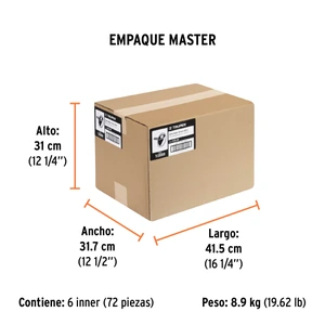 Cinta de empaque 48 mm x 40 m canela, Truper
