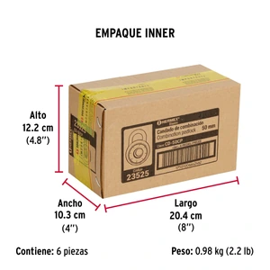Candado de combinación de disco en blíster, Hermex Basic