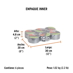 Cinta para ducto 10m x 48mm, espesor 0.27mm, Expert