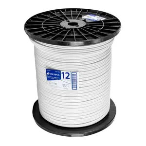 Volteck Metro de cordón dúplex flexible SPT 12 AWG en carrete 300 m