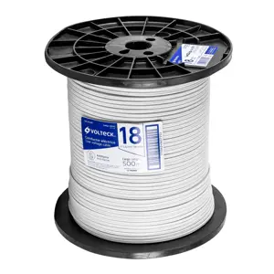 Volteck Metro de cordón dúplex flexible SPT 18 AWG en carrete 500 m