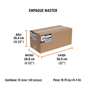 Cinta negra para ducto 50m x 48mm, espesor 0.19mm, Truper