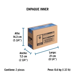 Foset Contra p/lavabo sin rebosadero, sistema push, cromo, 1-1/4
