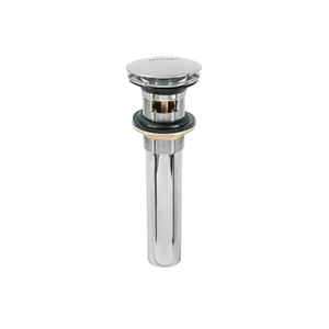 45701 / CE-226 Foset Contra p/lavabo, 1-1/4', con rebosadero, hongo, latón, cromo
