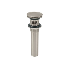 45702 / CE-226N Foset Contra p/lavabo, 1-1/4', con rebosadero, hongo, latón, satín