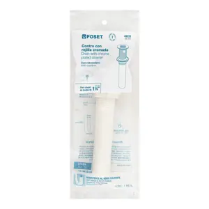 49333 / CE-231 Foset Contra para lavabo c/rebosadero, polipropileno, 1-1/4