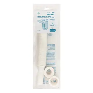 49509 / CE-232 Foset Céspol flexible, polietileno blanco, para lavabo y fregadero