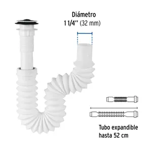 Foset Céspol flexible 1-1/4