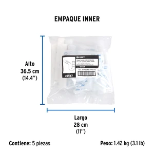 Foset Céspol flexible 1-1/4