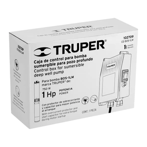 Caja de control para bomba tipo bala 1 HP, TRUPER